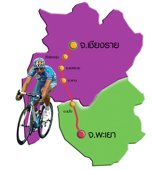 Stage ที่ 6 (Road  Race )   พะเยา - เชียงราย