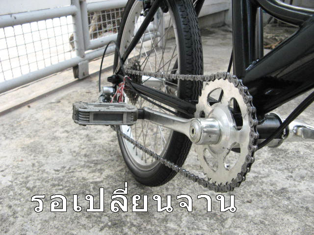 รอจาน 52 ฟันมีบังโซ่คู่ กับกะโหลก และบันไดใหม่ (มือสอง)