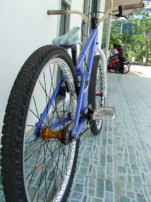 ขาจาน truvativ เกรดล่าง<br />กะโหลกเหลี่ยม FSA titanium