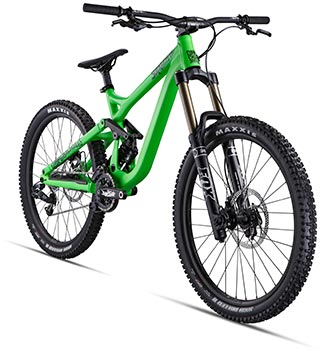 FRAME/CADRE  NEW SUPREME FR V3 180mm<br />SHOCK/AMORTO  Fox Van R<br />FORK/FOURCHE  Fox Van 180 R O/B<br />HEADSET/JEU DE DIRECTION  Cane Creek 10 Series<br />STEM/POTENCE  New Commençal OS 50mm<br />BARS/CINTRE  New Commencal Supreme DH 7075 Low riser OS 760mm<br />GRIPS/POIGNÉES  Commençal Deluxe Lock-On<br />BRAKES/FREINS  Formula RX 203/203, reach adjustment<br />SHIFTERS/MANETTES  Sram X7<br />CHAIN DEVICE / ANTI DERAILLEUR  E13 LS1 W/ Taco<br />REAR MECH/DÉRAILLEUR AR  Sram X9<br />BOTTOM BRACKET/BOITIER DE PÉDALIER  included w/crankset<br />CRANKS/PÉDALIER  FSA Gap DH 36T 170mm<br />CHAIN/CHAÎNE  YABAN 9s<br />CASSETTE  Sram PG950 11-28<br />RIMS/JANTES  Commençal By Alex rim double wall w/eyelet<br />HUBS/MOYEUX  Commençal disc sealed bearing 20mm front and 12mm rear<br />SPOKES/RAYONS  Stainless black 64p 3x lacing<br />TIRES/PNEUS  Maxxis Minion DHF 26x2.5 2ply<br />INNER TUBE VALVE/VALVE CHAMBRE A AIR Schrader<br />SEATPOST/TIGE DE SELLE  Commençal Supreme no offset<br />SADDLE/SELLE  NEW Commençal Supreme FR by Velo<br />SIZES/TAILLES (CM/INCHES)  S,M, L<br />COLOUR/  Cool Grey Matt finish<br />BIKE WEIGHT/POIDS VÉLO (LBS)  38,80<br />PEDALS/PEDALES Wellgo flat alu B155