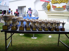 รอรับถ้วยรางวัล