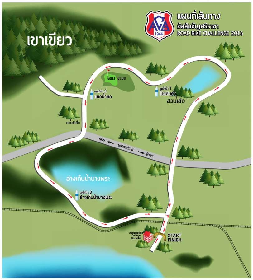 แผนที่เส้่นทาง